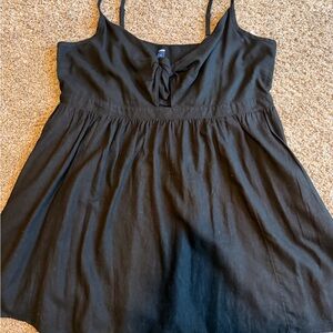 Old Navy Black Tie-Front Spaghetti Strap dress